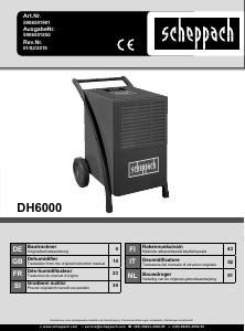 Manual Scheppach DH6000 Dehumidifier