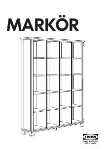 Mode d’emploi IKEA MARKOR (151x192x36) Bibliothèque