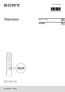 Manual Sony Bravia KD-85Z8H LCD Television