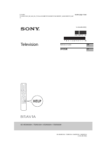 Manual Sony Bravia KD-55X9000H LCD Television