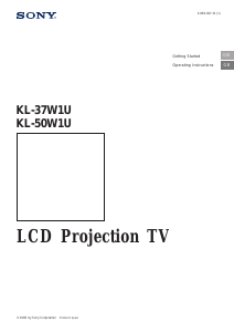 Manual Sony KL-37W1U Television