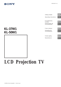 Manual de uso Sony KL-37W1 Televisor