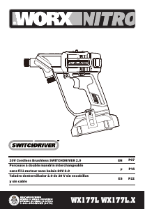 Manual de uso Worx WX177L Atornillador taladrador