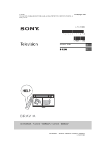 Manual Sony Bravia KD-49X8500F LCD Television