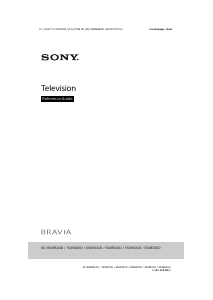 Manual Sony Bravia KD-65X8500D LCD Television