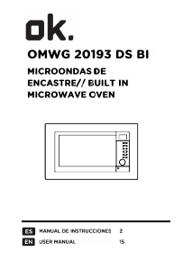 Manual de uso OK OMWG 20193 DS BI Microondas