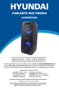 Manual de uso Hyundai HYSPBT900 Altavoz