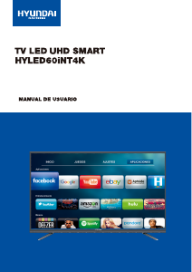 Manual de uso Hyundai HYLED60iNT4K Televisor de LED