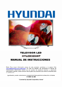 Manual de uso Hyundai HYLED326iNT Televisor de LED