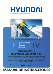 Manual de uso Hyundai HYLED328iNT2 Televisor de LED
