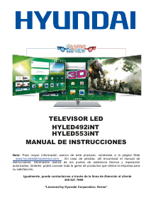 Manual de uso Hyundai HYLED492iNT Televisor de LED