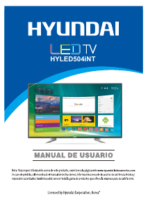 Manual de uso Hyundai HYLED504iNT Televisor de LED