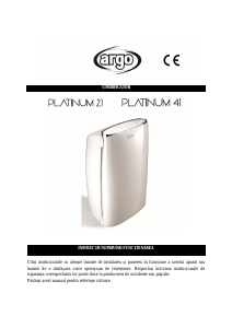 Manual Argo Platinum 41 Dezumidificator