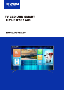 Manual de uso Hyundai HYLED701i4K Televisor de LED