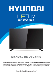 Manual de uso Hyundai HYLED3210A Televisor de LED