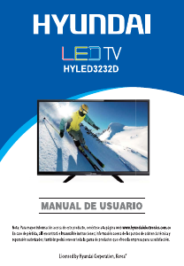 Manual de uso Hyundai HYLED3232D Televisor de LED