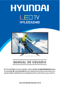 Manual de uso Hyundai HYLED3234D Televisor de LED