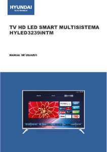 Manual de uso Hyundai HYLED3239iNTM Televisor de LED