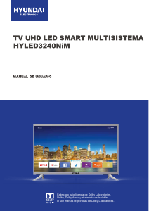 Manual de uso Hyundai HYLED3240NiM Televisor de LED