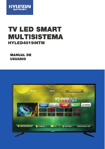 Manual de uso Hyundai HYLED4019iNTM Televisor de LED