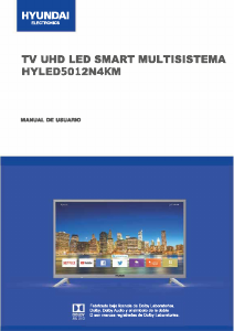 Manual de uso Hyundai HYLED5012N4KM Televisor de LED