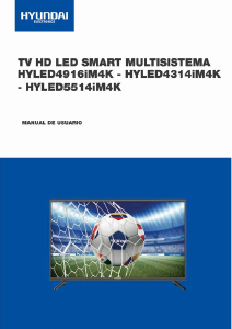 Manual de uso Hyundai HYLED5514iM4K Televisor de LED