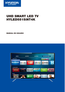 Manual de uso Hyundai HYLED5515iNT4K Televisor de LED