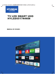 Manual de uso Hyundai HYLED5517N4KM Televisor de LED
