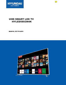 Manual de uso Hyundai HYLED5802N4K Televisor de LED