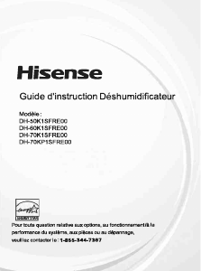 Mode d’emploi Hisense DH-60K1SFRE00 Déshumidificateur