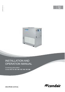 Manual Condair DC 75 Dehumidifier