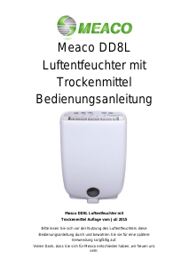 Bedienungsanleitung Meaco DD8L Luftentfeuchter