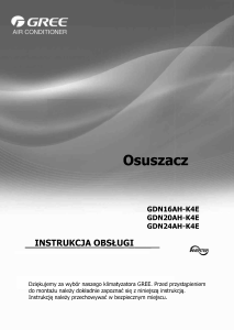 Instrukcja Gree GDN20AH-K4EBB1C Osuszacz