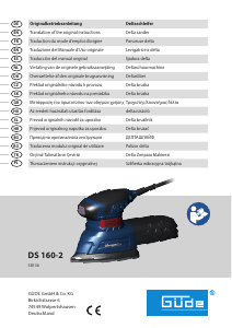 Manuale Güde DS 160-2 Levigatrice a delta