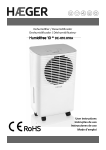 Manual Haeger DE-010.010A Humidifree 10 Dehumidifier