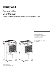 Manual Honeywell DH70PW Dehumidifier