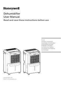Manual Honeywell DH45W Dehumidifier
