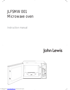 Manual John Lewis JLFSMW001 Microwave