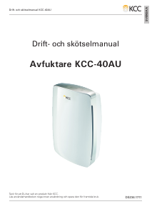 Bruksanvisning KCC KCC-40AU Avfuktare