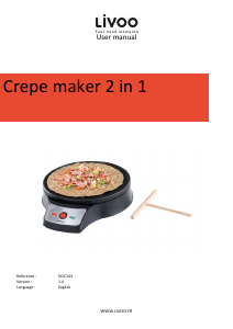 Handleiding Livoo DOC143 Crepemaker