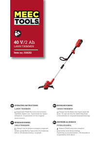 Manual Meec Tools 018-252 Grass Trimmer