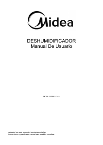 Manual de uso Midea MDDF-20DEN3-QA3 Deshumidificador