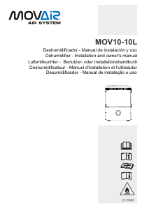 Manual Movair MOC10-10L Dehumidifier