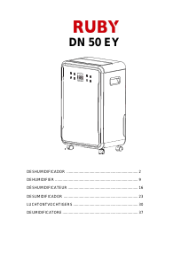 Manual Ruby DN 50 EY Desumidificador