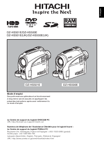 Mode d’emploi Hitachi DZ-HS501E Caméscope