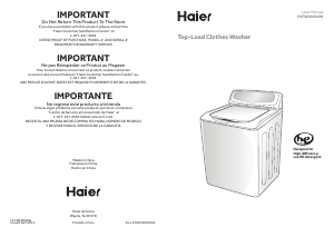 Manual de uso Haier HLTW600AXW Lavadora