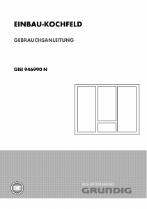 Bedienungsanleitung Grundig GIEI 946990 N Kochfeld