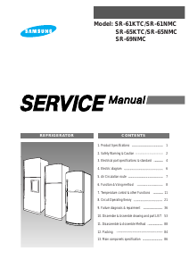 Manual Samsung SR-64KTC Fridge-Freezer