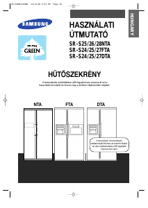 Használati útmutató Samsung SR-S24FTA Hűtő és fagyasztó