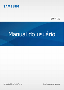 Manual Samsung SM-R150 Auscultador
